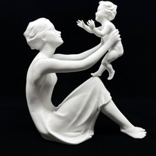 Kaiser Bisque Porcelain Mother Child Figurine 398 G Bochmann W Germany