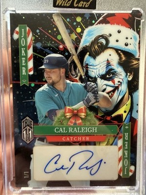 2025 WILD CARD FULL FACE JOKER TRUE 1/1 AUTO CAL RALEIGH SEATTLE MARINERS MINT 