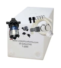 Class A Customs | 20 Gallon RV Concession Fresh Water Tank with Plumbing Kit ...