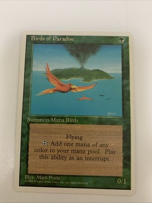 MTG NM Birds of Paradise Fourth 4th Edition Free Shipping In US With Tracking