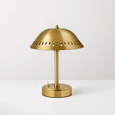 Portable Table Lamp Brass Gold Rechargeable Cordless - Hearth  Hand Magnolia
