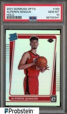 2021 Donruss Optic Holo Prizm #169 Alperen Sengun Rockets RC Rookie PSA 10
