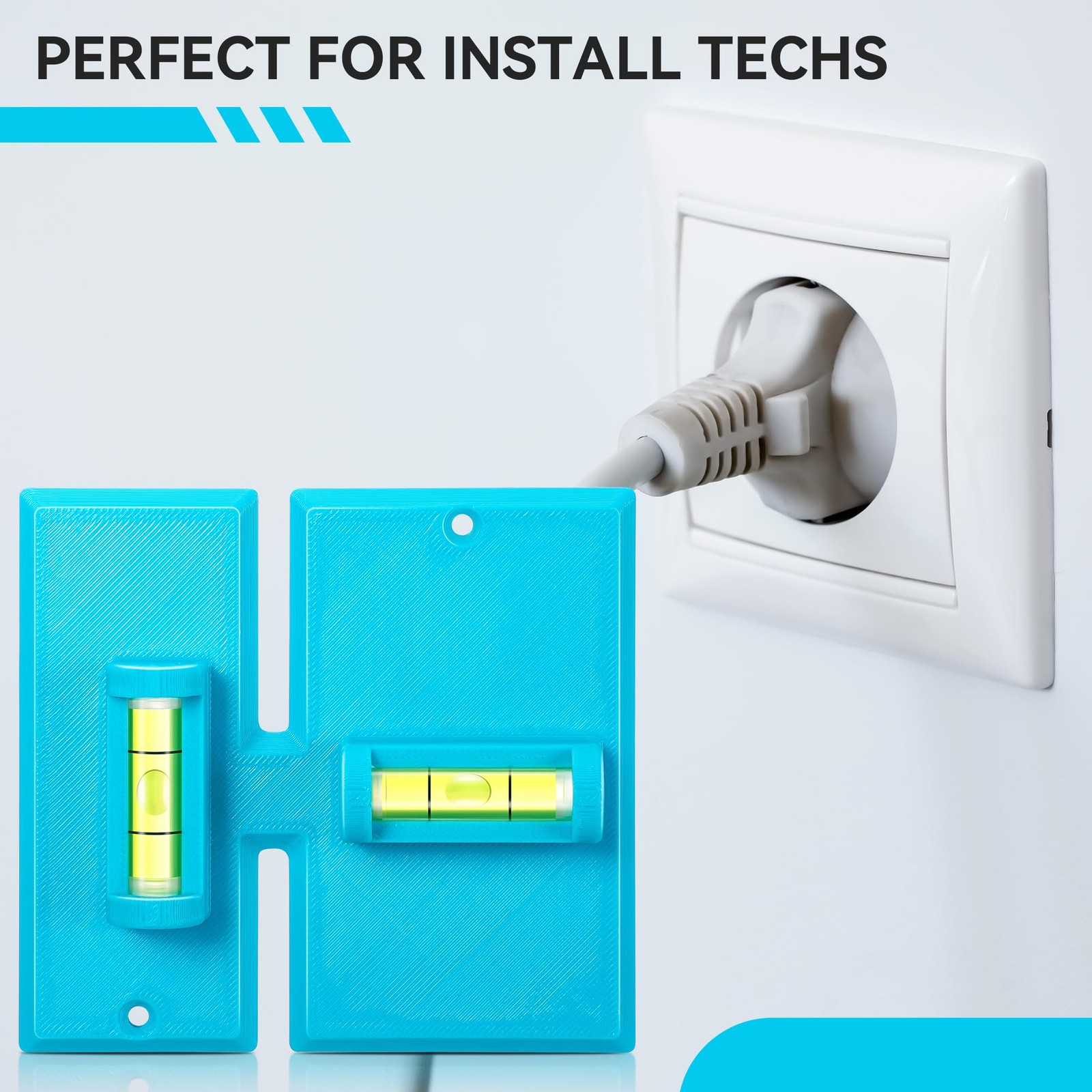 Labor Saving Devices for Old Work Box, Electrical Cutter, Low Voltage Blue 