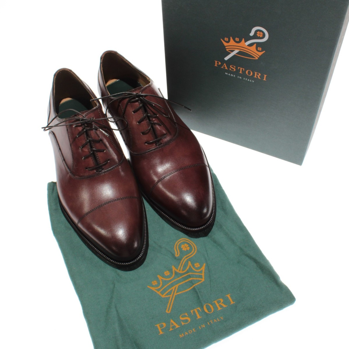 Pastori NWB Avitus Oxford Dress Shoes Size 8.5 in Whiskey 