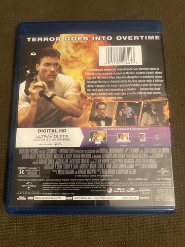 Sudden Death (Blu-ray, 1995) Jean-Claude Van Damme JCVD - Picture 2 of 3
