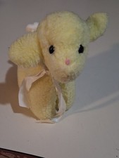 Vintage Eden Yellow Lamb Fleece Stuffed Animal Plush