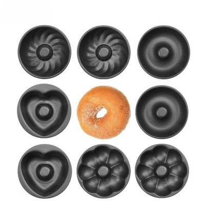 Kohlenstoffstahl Donut Pfanne für Herz Kürbis Rund Windmühle Gebäck Backen
