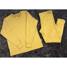 Cabelas Polartec Mens Base Layer Top and Bottom Set Thermal Underwear Large