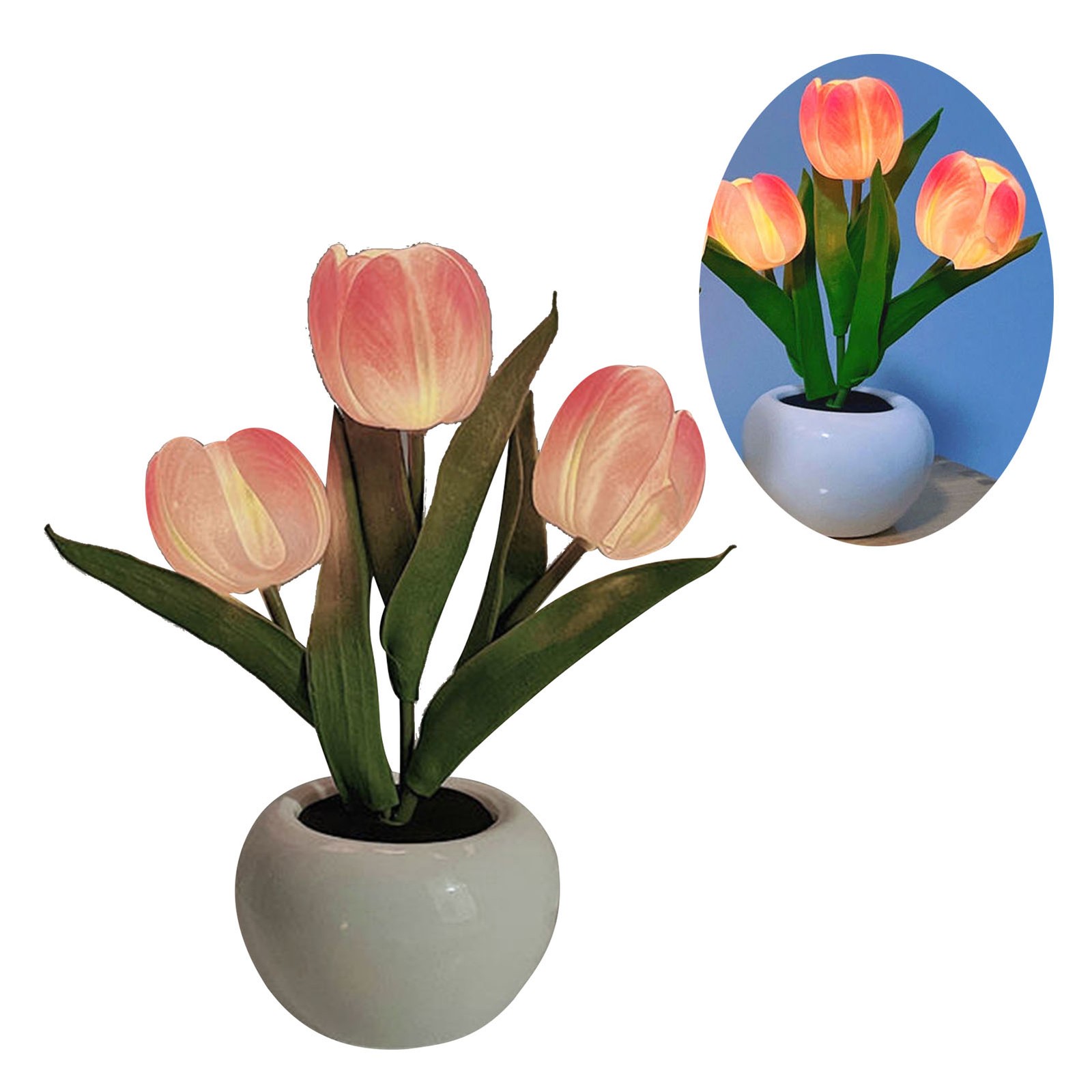 Exquisite Tulip Flower Table Lamp For Cafes Bookstores Recommended