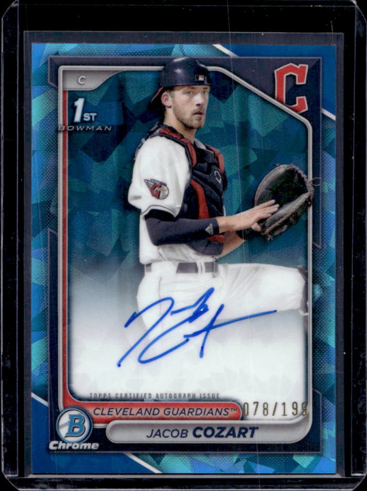 2024 Bowman Draft Sapphire Jacob Cozart Chrome Auto 1st Prospect #78/199