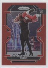 2022 Panini Prizm WWE Red Prizm 80/299 Omos #170 rt4