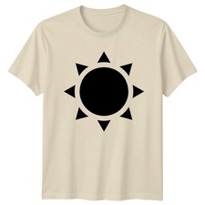 Minimalist Sun Design T-Shirt Summer Nature Icon Gift For Him And Her