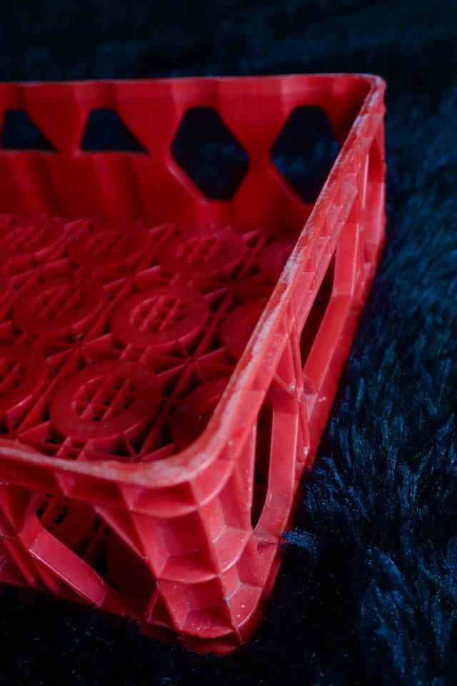 18,5-дюймовая винтажная красная пластиковая бутылка кока-колы ящик для рекламы - Изображение 4 из 4