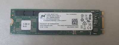 Micron MTFDDAV240TDU-1AW1ZABYY 5300 Boot M.2 240GB SATA 6Gb/s FW:D3MU001 SSD