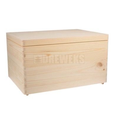 Große Aufbewahrungsbox mit Deckel, Einschraubscharniere