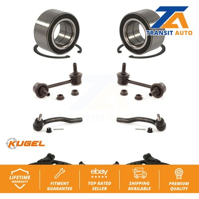 Front Bearing Lower Control Arm Outer Tie Rod End Link Kit (8Pc) For Mazda CX-7