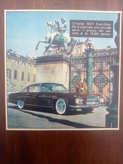 Chrysler 300 F Dual Ghia Coupe rot rechts Abbildung 1960