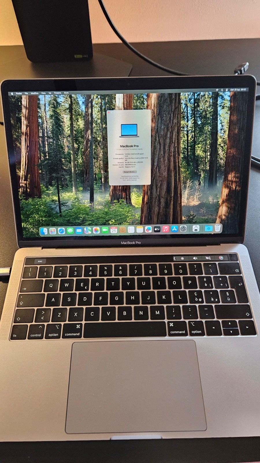 Macbook pro 13 2019 batteria nuova