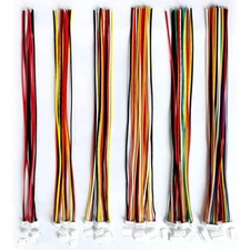 BOJOUL for 24 Sets JST ZH 1.5mm 2 3 4 5 6 7 Pin Male Connector and 28AWG... 