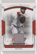 2018 Panini National Treasures Relics 81/99 David Price #208 6fs