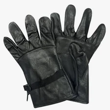 USGI D3A Black Leather Light Duty Gloves Size 3 – Military Issue Cattlehide