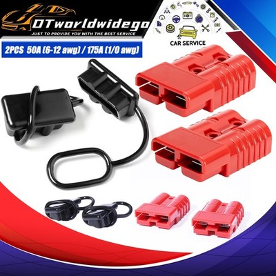 50A/175A Battery Quick Connect Disconnect Plug For Winch Trailer Trucks Car 600V