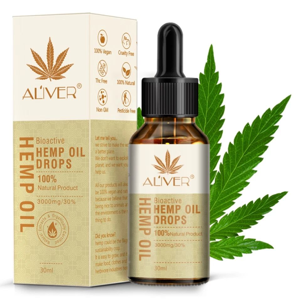 P-BEAUTY Bioactive Hemp Seed Oil Hemp Oil High Dose 3000mg THC-Free Hemp Oil Organic Vegan