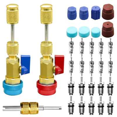 #ad 31pc R134A Valve Core Remover Installer Kit AC Schrader Tool Set High Low Pressu $60.73