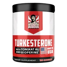 Old School Labs Testosterone Supplement for Men – Turkesterone 1500mg Max Potenc