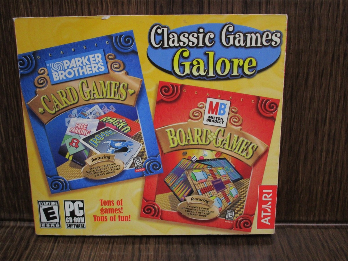 Pc Classic Games Galore Parker Brothers Card Milton Bradley Board