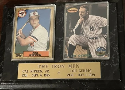 Plaque Décorative Vintage En Métal émaillé - 30x40 Cm, Citation Lou Gehrig Baseball - Neuf