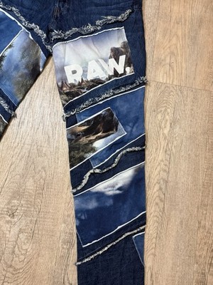 G-Star RAW x Jaden Smith Spiraq RFTP 3D Patchwork Slim Jeans Men s Size 32 x 34