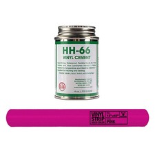 Inflatable Vinyl Cement 12x60 in Pink Repair Patch Kit Adhesive 4 Oz HH66 Glue