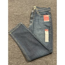 Levi Strauss Signature Athletic Fit Men 36x32 Blue Tapered Leg Jeans Denim