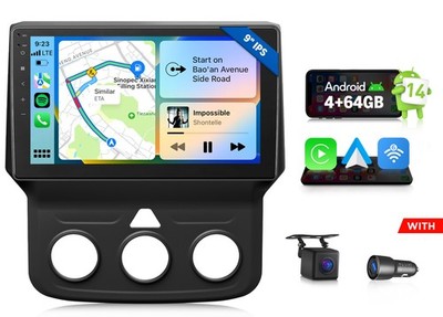 Eonon DGRMX7A 9''Android 14 4+64 for Ram 1500 2013-2018 Car Stereo CarPlay WiFi 6