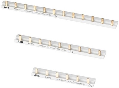 ABB Stotz PS1/4 Phasenschiene 1-phasig 4 Pins 10mm² 2CDL210001R1004