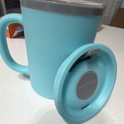 Copco Blue 16oz BPA-Free Plastic Travel Mug With Lid Microwave & Dishwasher  Safe | eBay