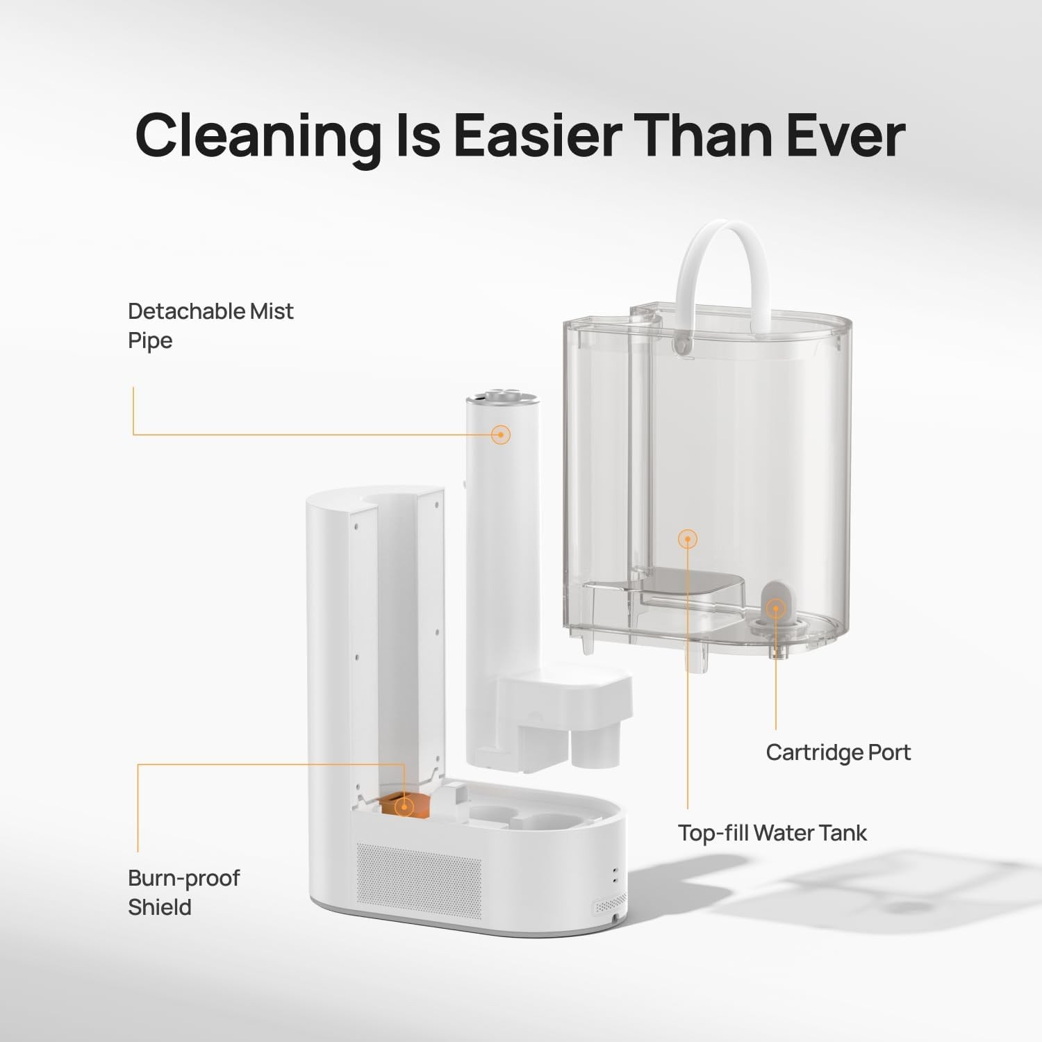 Dreo 6L Humidifiers for Bedroom, Smart Warm & Cool Mist Large Room, Grey