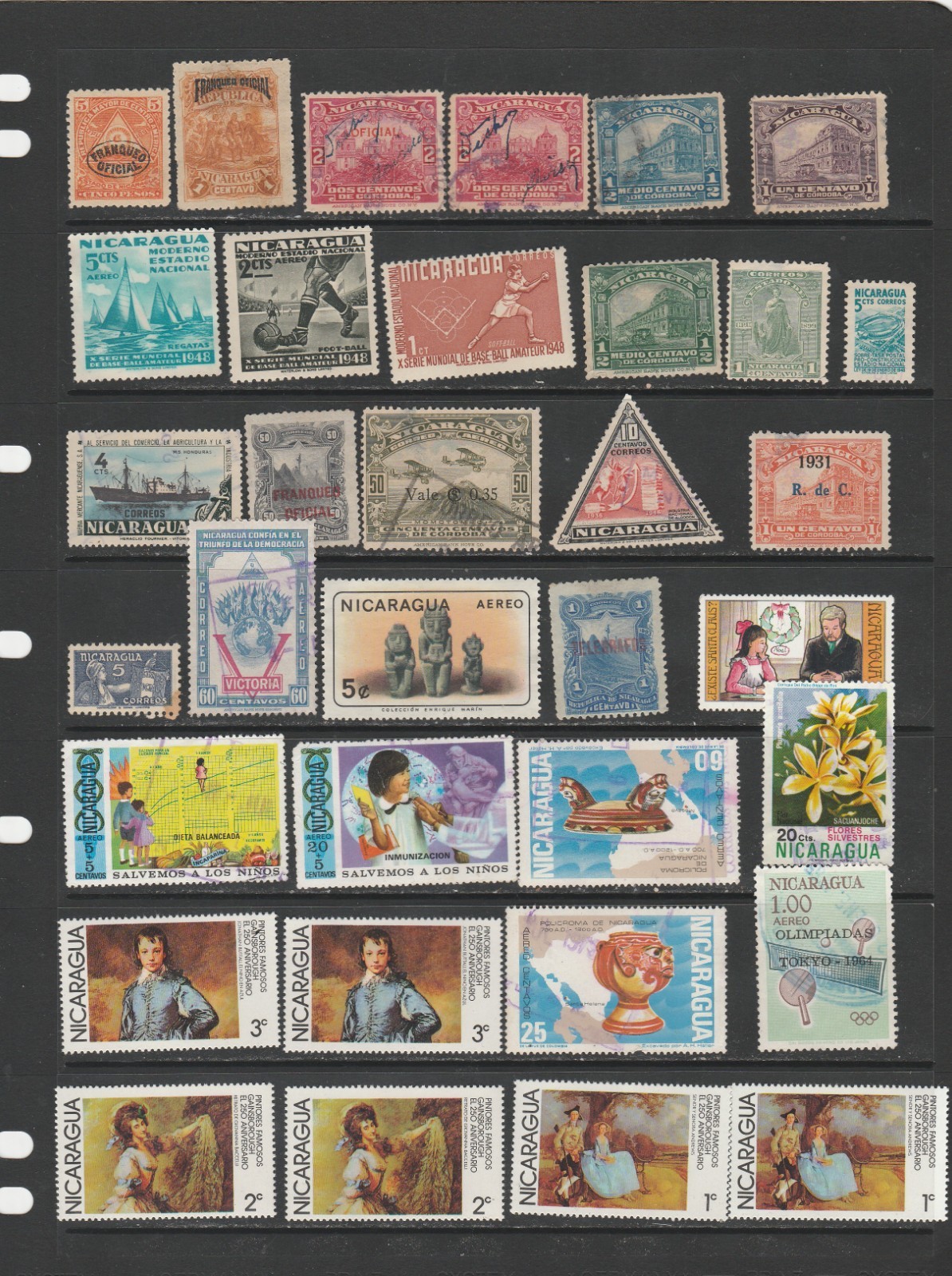 stamps  Nicaragua 25
