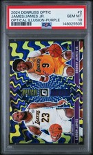 2024 PANINI DONRUSS OPTIC OPTICAL ILLUSIONS BRONNY JAMES JR./LEBRON JAMES PSA 10