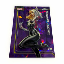 2026 Topps Chrome Marvel Sapphire GHOST-SPIDER Purple Refractor /75 #42