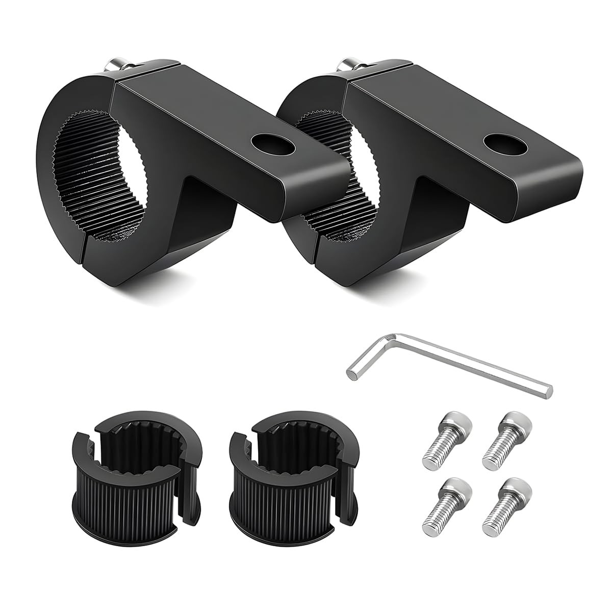 Support Montage Lumière Moto 22-32mm pour Fixer des Phares Longue Portée