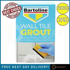BARTOLINE WHITE FIX GROUT WALL TILE POWDER FULLY WATERPROOF CEMENT-BASED NEW