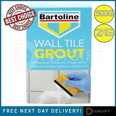 BARTOLINE WHITE FIX FUGENMÖRTEL WANDFLIESE PULVER VOLL WASSERDICHT AUF ZEMENTBASIS NEU