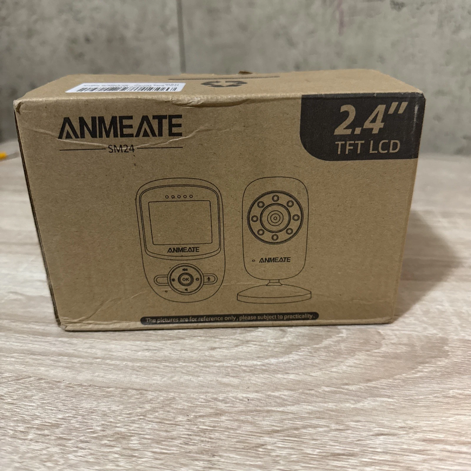 ANMEATE SM24 Video Baby Monitor with Digital Camera - White