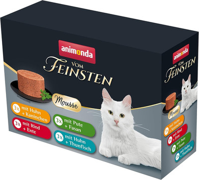 Animonda Vom Feinsten Adult Katzenfutter Mousse-Vielfalt (12 X 85 G), Nassfutter