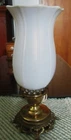 STEUBEN/QUEZAL GLASS SHADE*IVRENE* NOT MARKED*WHITE IRIDESCENT*ANTIQUE