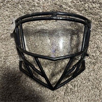 Custom Football Face Mask with Clear Visor Black Plastic Metal Protective Gear