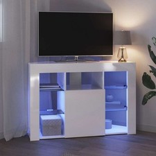Modern Corner TV Unit TV Stand Media Entertainment Centre LED Cabinet Corner