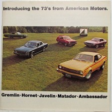 1973 Amc Gremlin Hornet Javelin Matador Ambassador Brochure